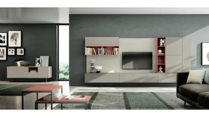Parete Attrezzata Living 829 di Spagnol Mobili