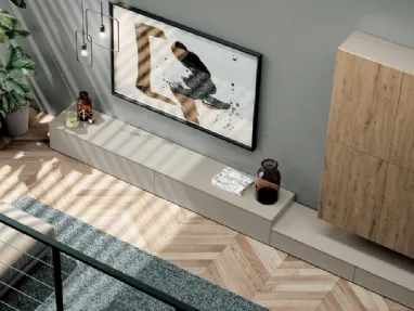 Parete Attrezzata Living 840 di Spagnol Mobili