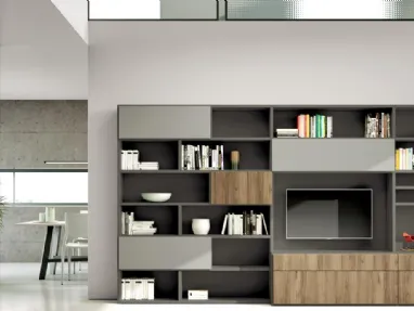 Parete Attrezzata Living 844 di Spagnol Mobili