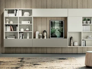 Parete Attrezzata Living 855 di Spagnol Mobili