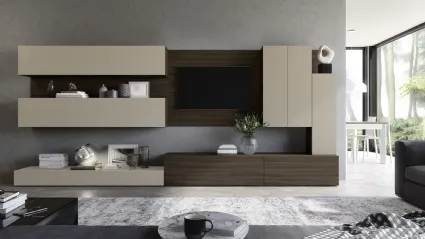 Parete Attrezzata Supreme Ingrid Olmo dark 02 di S75