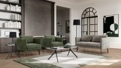 Poltroncina in tessuto imbottito Boon di Le Comfort