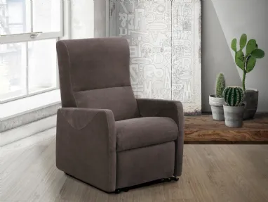 Poltrona relax City con meccanismo Lift alzapersona con 2 motori di Vitarelax