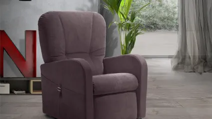 Poltrona relax Raffa con meccanismo Lift alzapersona con 2 motori di Vitarelax