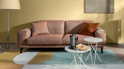 Divano lineare in tessuto Hammer di Calligaris