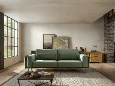 Divano lineare in tessuto Living Chic di Samoa