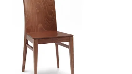 Sedia con struttura, schienale e seduta realizzati in legno Amanda di Aeffe