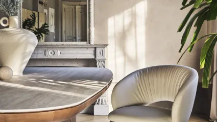Sedia in pelle Anime Wood di Calligaris
