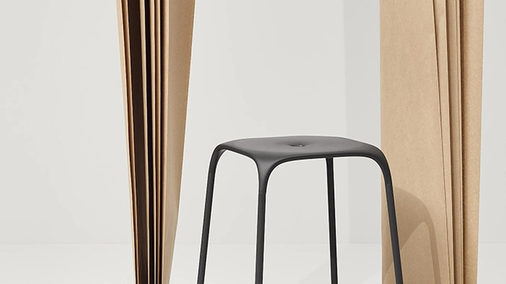 Sgabello Bobo in polipropilene e acciaio di Infiniti