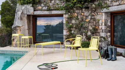 Sgabello in metallo Easy di Connubia