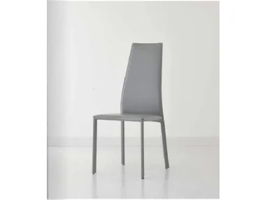 Sedia in pelle con schienale alto Emi di Sedie Brianza