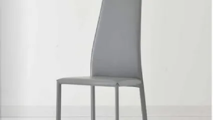 Sedia in pelle con schienale alto Emi di Sedie Brianza