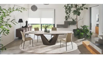 Sedia imbottita Fay di Calligaris