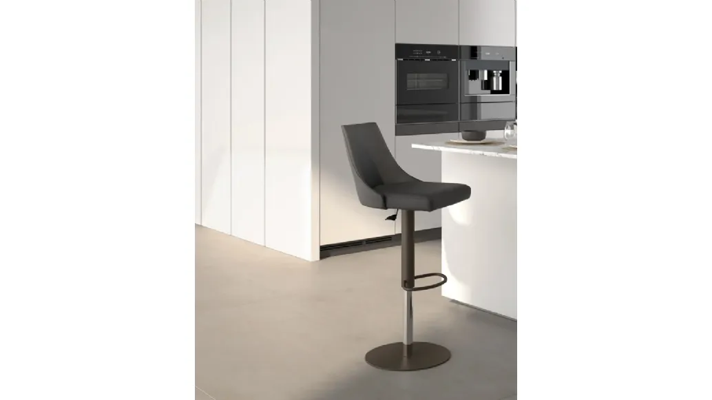 Sgabello in ecopelle Flick di Easyline
