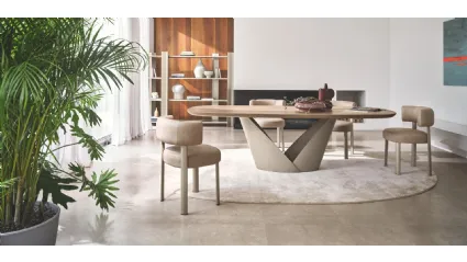 Sedia in pelle Glen di Calligaris