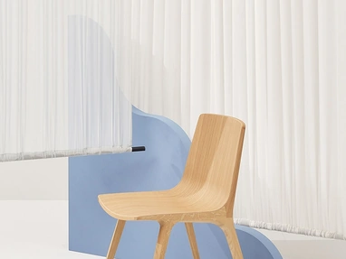 Sedia Seame 4 Legs in Rovere Naturale di Infiniti