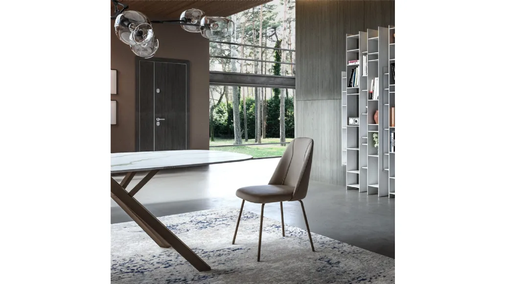 Sedia in ecopelle Jois di Easyline