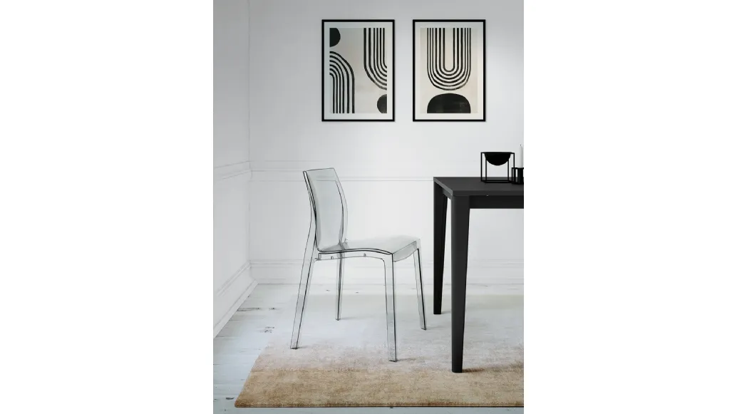 Sedia Light in policarbonato trasparente di Arredo3