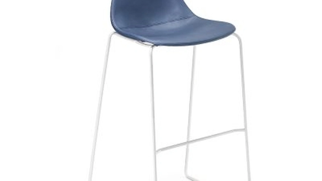 Sgabello Pure Loop Mini Rod in polipropilene rivestito di Infiniti