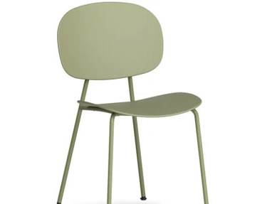 Sedia Tondina Pop in polipropilene e acciaio di Infiniti