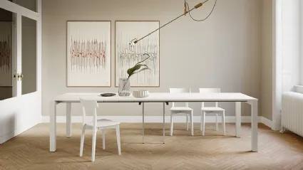 Tavolo allungabile in laminato con struttura in metallo verniciato Long Island di Arredo3