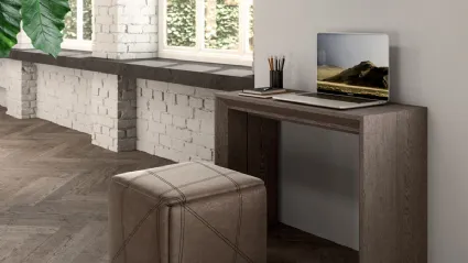 Consolle allungabile in Rovere dotata di 5 prolunghe esterne Golia di Ozzio