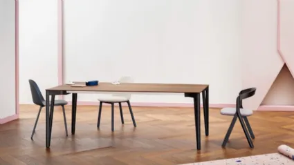 Tavolo fisso in legno Decapo di Miniforms