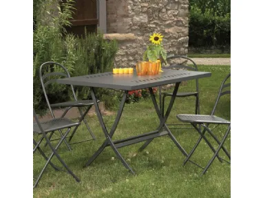 Tavolo pieghevole Folding Table in acciaio zincato e verniciato di La Seggiola