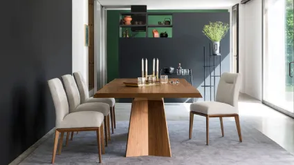 Tavolo rettangolare Icaro in rovere di Calligaris