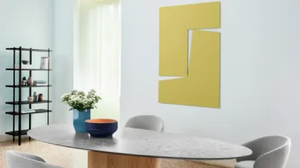 Tavolo Monoplauto con top in Marmo di Miniforms