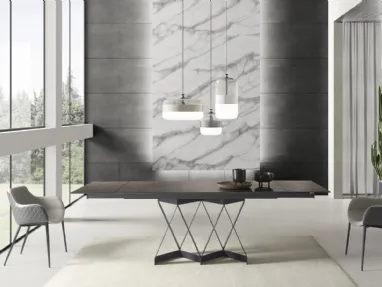 Tavolo T1307A Flame 180 in laminato di Zamagna