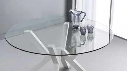 Tavolo in vetro fisso Teorema di La Seggiola