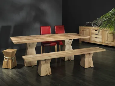 Tavolo in legno chiaro Tronco 001 di Sprenger