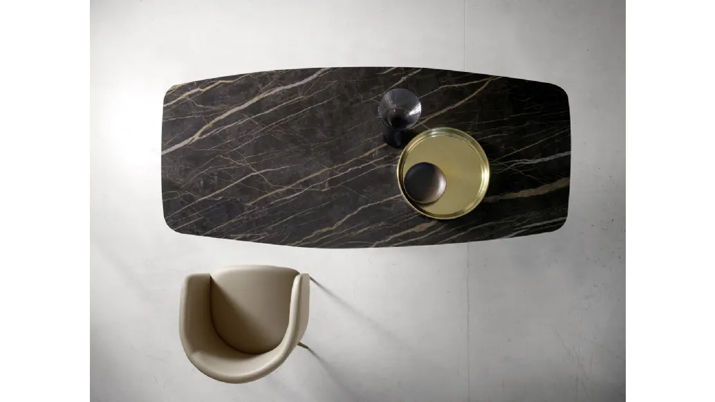 Tavolo T1339F Coast 180 in ceramica di Zamagna