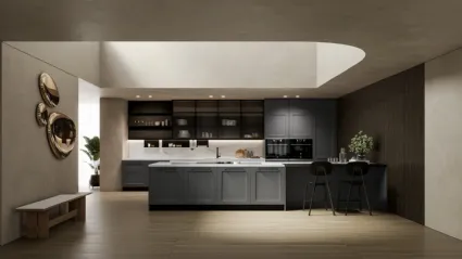 Cucina Moderna con penisola Meg 04 di Arredo3
