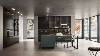 Cucina Moderna Kalì 04 con penisola di Arredo3