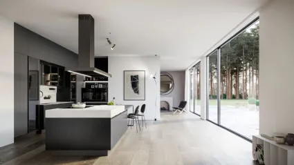 Cucina Moderna Kalì 11 con isola di Arredo3