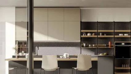 Cucina Moderna Kalì 13 con isola di Arredo3