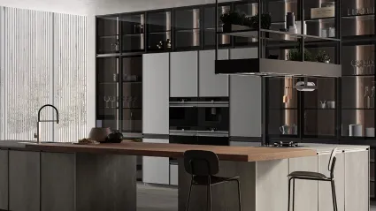 Cucina Moderna Kronos 06 con isola di Arredo3