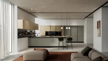 Cucina Moderna con penisola Meg 03 di Arredo3