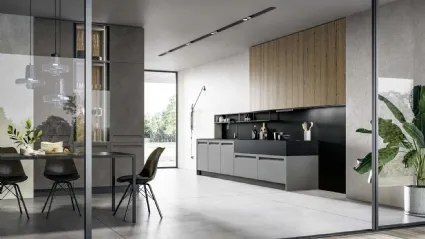 Cucina Moderna lineare Tekna 03 di Arredo3