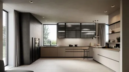Cucina Moderna Tratto 10 n 03 angolare di Arredo3