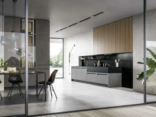 Cucina Moderna con isola Glass 2|0 di Arredo3