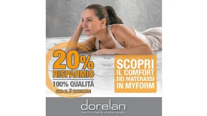 Dorelan 20% di Risparmio