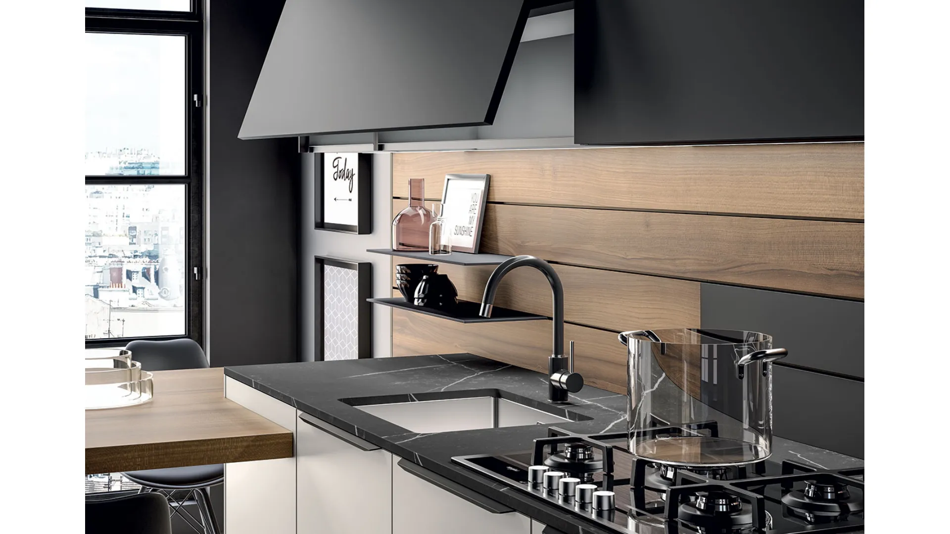 cucina Kalì Arredo 3 piano in dekton