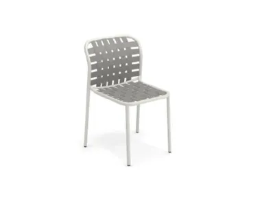 Sedia in alluminio con cinghie elastiche Yard di Aeffe