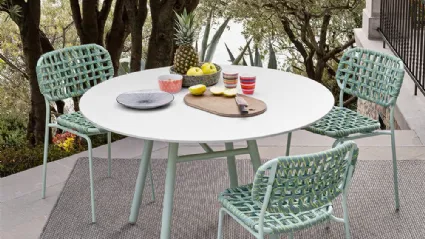 Sedia intrecciata Yo! di Connubia Outdoor