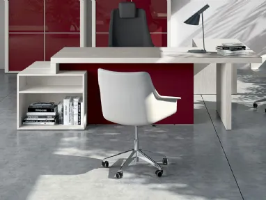 Scrivania Executive Plus in legno e laccato opaco di MobilOfficeFurniture