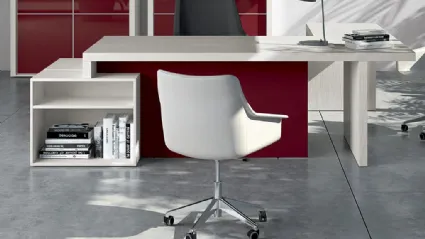 Scrivania Executive Plus in legno e laccato opaco di MobilOfficeFurniture