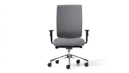 Seduta operativa First in tessuto con struttura in nylon e alluminio MobilOfficeFurniture